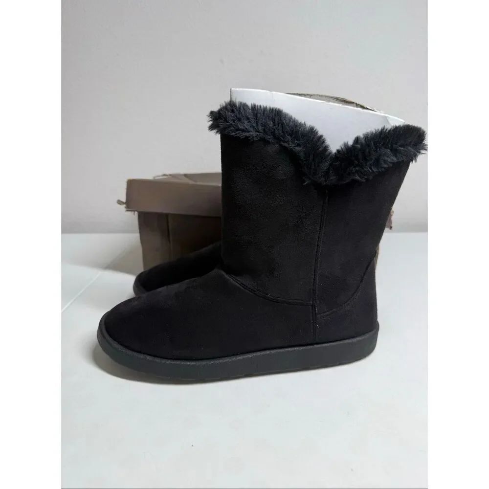 NIB Roebuck&Co. Women's Boots Alexia Cozy Ladies Boot Shoes Footwear Black Sz 8